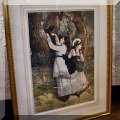 A38. Framed print. 